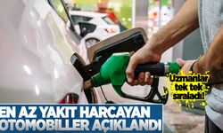 En az yakıt harcayan otomobiller belli oldu!