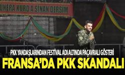 Fransa'da PKK yandaşlarından "festival" adı altında paçavralı gösteri