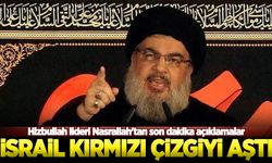 Hizbullah lideri Nasrallah: İsrail tüm kırmızı çizgileri aştı