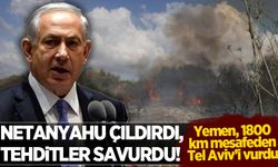 Husilerin füze saldırısı sonrası Netanyahu çılgına döndü: Tehditler savurdu