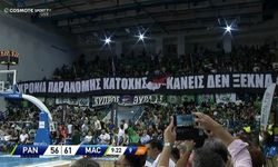 Panathinaikos taraftarından hadsiz pankart: 'Türklerden kanlı Kıbrıs işgali'