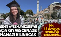 Şehit Ayşenur Ezgi Eygi için gıyabi cenaze namazı kılınacak