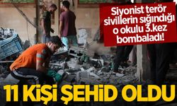 Siyonist terör aynı okulu 3. kez bombaladı: 11 kişi şehid oldu