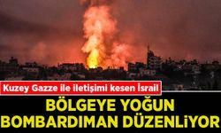 Gazze’nin kuzeyinde iletişimi kesen İsrail, bölgeye yoğun bombardıman düzenliyor