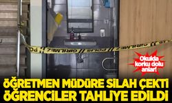 Okulda korku dolu anlar: Öğretmen müdüre silah çekti!