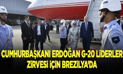Cumhurbaşkanı Erdoğan G20 Liderler Zirvesi için Brezilya'da