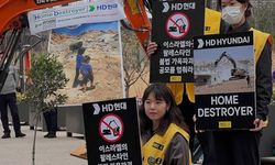 Güney Kore’de Hyundai’ye 'Filistin' protestosu