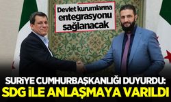 Suriye Cumhurbaşkanlığı açıkladı: SDG ile devlet kurumlarına entegrasyon konusunda anlaşıldı