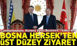 Cumhurbaşkanı Erdoğan, Bosna Hersek Devlet Başkanlığı Konseyi Üyesi Becirovic'i kabul etti