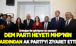 DEM Parti heyeti MHP'nin ardından AK Parti grubunu ziyaret etti