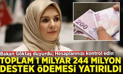 Bakanlık duyurdu: Ödemeler hesaplara yatırıldı