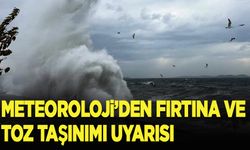 Meteoroloji'den fırtına ve toz taşınımı uyarısı