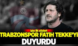 Trabzonspor, Fatih Tekke'yi duyurdu