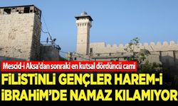 Filistinli gençler Harem-i İbrahim'de namaz kılamıyor