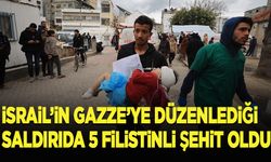 İsrail'in Gazze'ye saldırısında 5 Filistinli şehit oldu