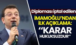 Diploması iptal edilen İmamoğlu'ndan ilk açıklama