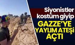 Siyonistlerin bayram kutlaması! Kostüm giyip Gazze'ye yaylım ateşi açtı