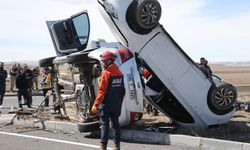 Kars'ta korkunç kaza: 1 kişi öldü 6 kişi yaralandı