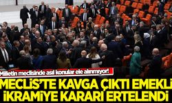 Meclis'te kavga çıktı emekli ikramiyesi kararı ertelendi