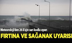 26 il için fırtına ve sağanak uyarısı