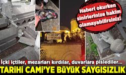 Protestocular Şehzadebaşı Camii'ne saygısızlık yaptı: tarihi mezarlara zarar verdiler