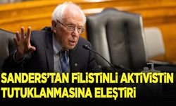 Senatör Sanders'tan, Filistinli aktivistin tutuklanmasına eleştiri