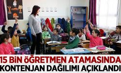 15 bin öğretmen atamasında kontenjan dağılımı açıklandı