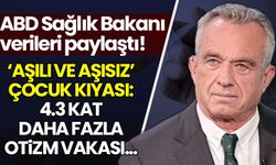 ABD Sağlık Bakanı F. Kennedy Jr'dan: 'aşılı ve aşısız çocuk' kıyası: Otizm 4.2 kat daha fazla...