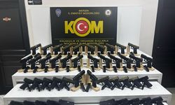 Mersin'de 44 ruhsatsız tabanca ele geçirildi