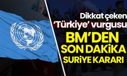 BM'den son dakika Suriye kararı! Dikkat çeken Türkiye vurgusu