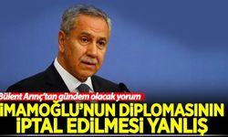 Bülent Arınç: İmamoğlu'nun diploması iptal edilmemeliydi
