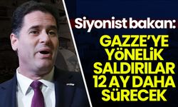 Siyonist bakan: Gazze'ye yönelik saldırılar 12 ay daha sürecek