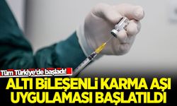 Türkiye genelinde 'altı bileşenli karma aşı' uygulaması başlatıldı