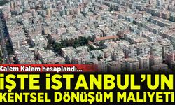 İstanbul'un kentsel dönüşümünün maliyeti!