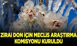 Zirai don için Meclis Araştırma Komisyonu kuruldu