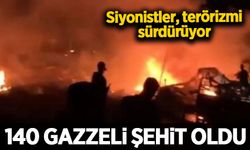 Siyonist terör, Gazze'de bir günde 140 kişiyi şehit etti