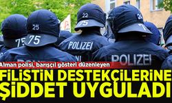 Alman polisi Filistin destekçilerine orantısız güç uyguladı