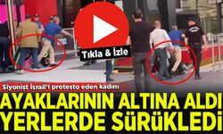 Ankara'da İsrail'i oturma eylemi yaparak protesto eden kadınlara sert müdahale