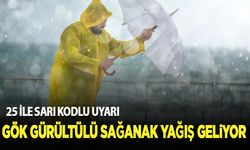 Gök gürültülü sağanak yağış geliyor