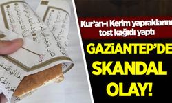 Gaziantep'te okul kantini, Kur'an-ı Kerim yapraklarını tost kağıdı yaptı