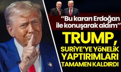 Başkan Erdoğan bizzat görüşmüştü! Trump, Suriye'ye yönelik yaptırımları tamamen kaldırdı