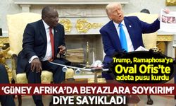 Trump, Güney Afrika liderini soykırımla suçladı! Oval Ofis'te zorla videolar izletti