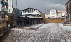 Yozgat'ta dolu ve sağanak etkili oldu