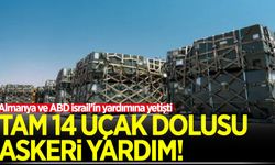 ABD ve Almanya İsrail'in yardımına yetişti: 14 uçak dolusu askeri yardım