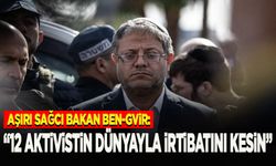Aşırı Sağcı Ben-Gvir: 12 aktivistin dünyayla irtibatını kesin