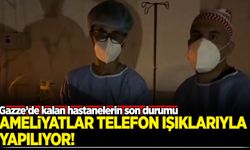 Gazze'de kalan hastanelerin son durumu! Ameliyatlar telefon ışıklarıyla yapılıyor!