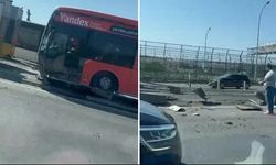 Haliç Köprüsü'nde metrobüs kazası
