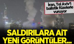 İran'ın İsrail'e yönelik balistik füze saldırılarına ait yeni görüntüler!