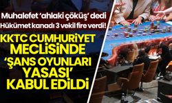 KKTC'de 'şans oyunları yasası' eleştirilerin gölgesinde kabul edildi!