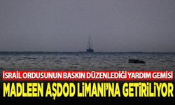 Madleen yardım gemisi Aşdod Limanı'na getiriliyor